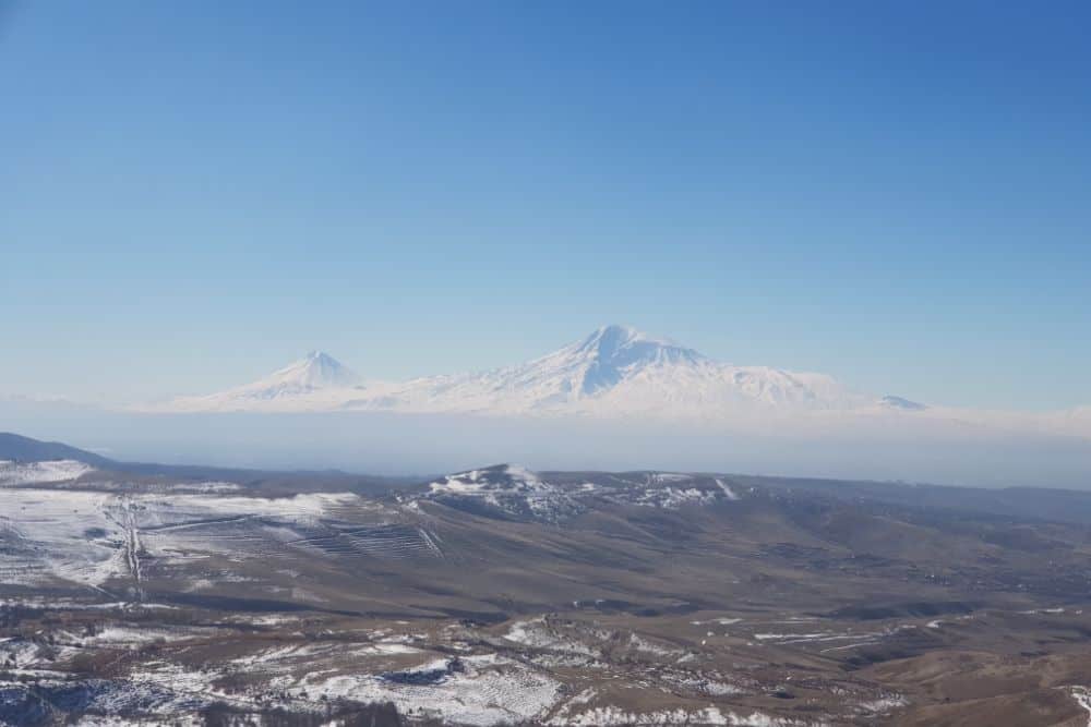 Berg Ararat im Winter