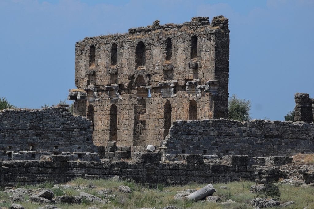 Aspendos Stadtmauer